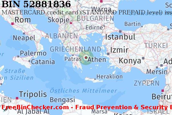 52881836 MASTERCARD credit Greece GR BIN-Liste