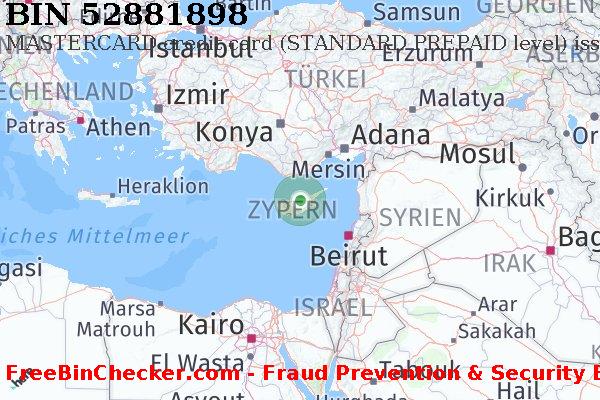 52881898 MASTERCARD credit Cyprus CY BIN-Liste