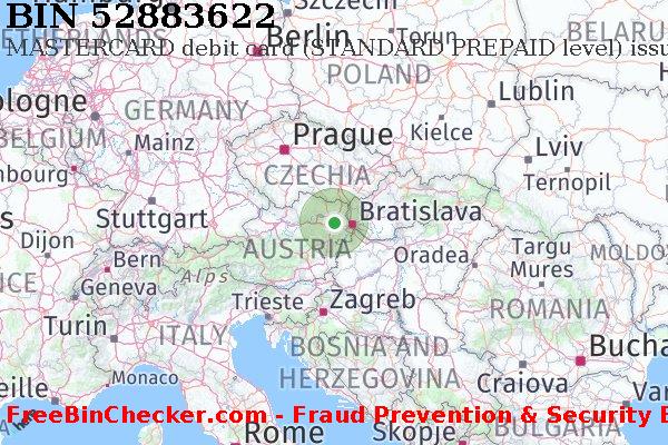 52883622 MASTERCARD debit Austria AT BIN List