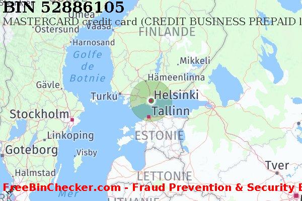 52886105 MASTERCARD credit Finland FI BIN Liste 