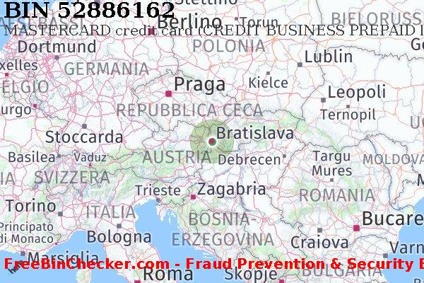 52886162 MASTERCARD credit Slovakia (Slovak Republic) SK Lista BIN