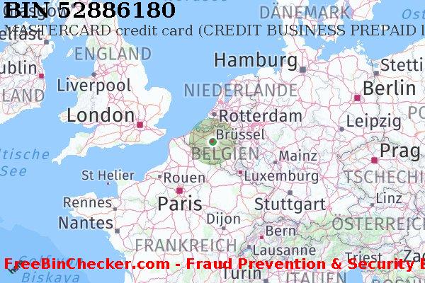 52886180 MASTERCARD credit Belgium BE BIN-Liste