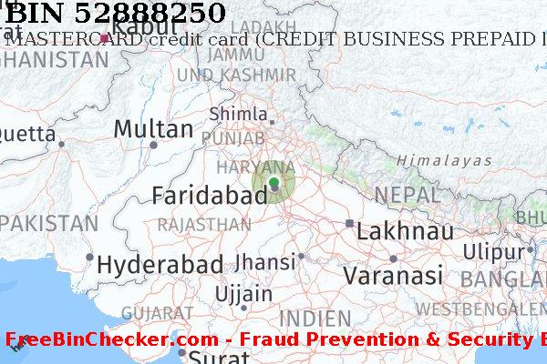 52888250 MASTERCARD credit India IN BIN-Liste