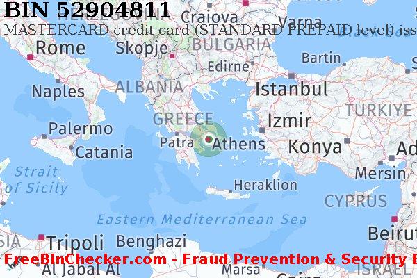 52904811 MASTERCARD credit Greece GR BIN List