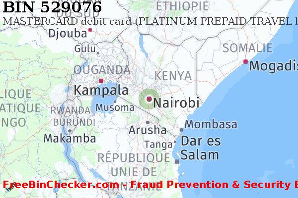 529076 MASTERCARD debit Kenya KE BIN Liste 