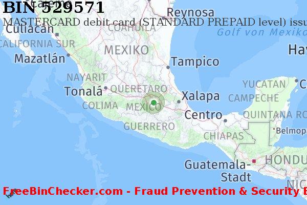 529571 MASTERCARD debit Mexico MX BIN-Liste