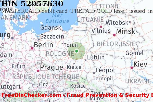 52957630 MASTERCARD debit Poland PL BIN Liste 