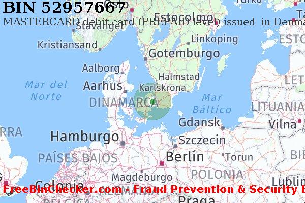 52957667 MASTERCARD debit Denmark DK Lista de BIN
