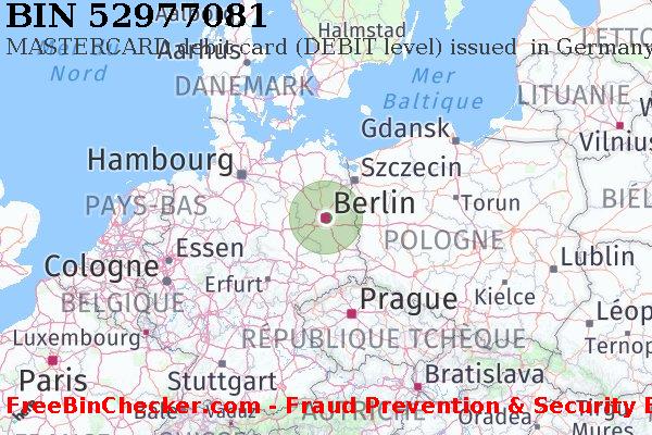 52977081 MASTERCARD debit Germany DE BIN Liste 