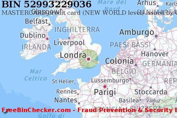 52993229036 MASTERCARD credit United Kingdom GB Lista BIN