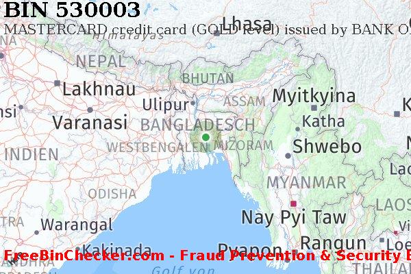 530003 MASTERCARD credit Bangladesh BD BIN-Liste