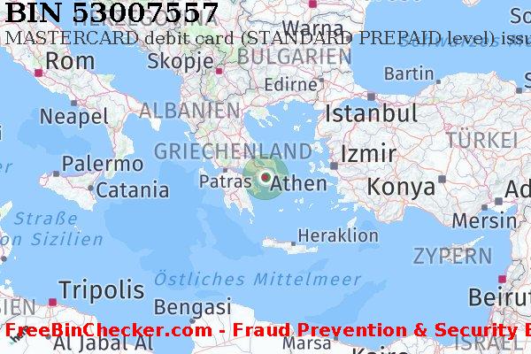 53007557 MASTERCARD debit Greece GR BIN-Liste