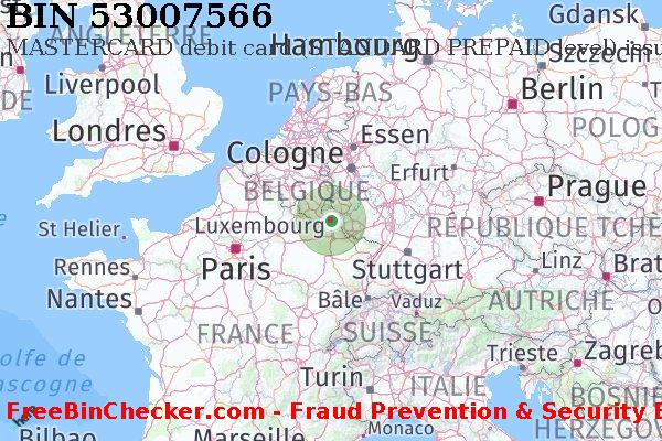 53007566 MASTERCARD debit Luxembourg LU BIN Liste 