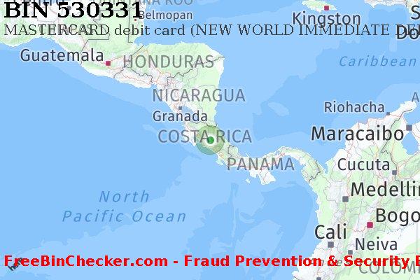 530331 MASTERCARD debit Costa Rica CR BIN Danh sách