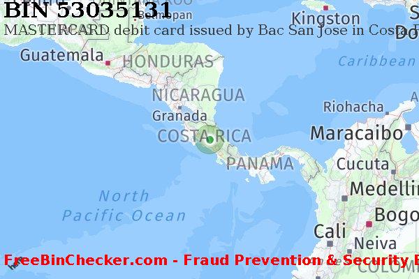 53035131 MASTERCARD debit Costa Rica CR BIN List