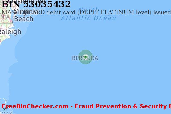 53035432 MASTERCARD debit Bermuda BM BIN List