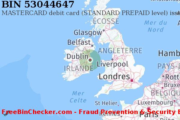 53044647 MASTERCARD debit Ireland IE BIN Liste 