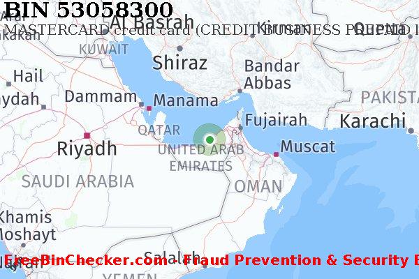 53058300 MASTERCARD credit United Arab Emirates AE BIN List