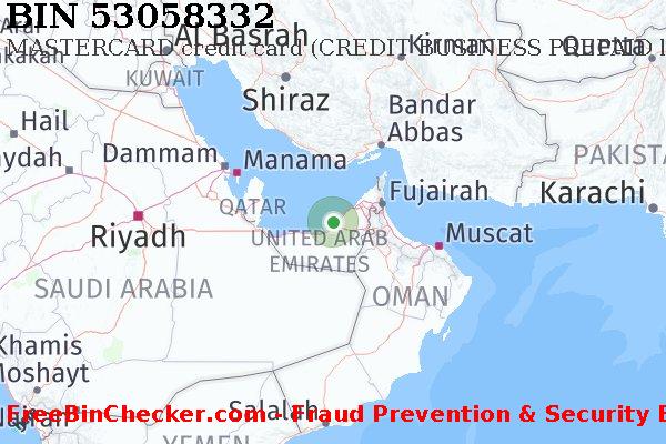 53058332 MASTERCARD credit United Arab Emirates AE BIN List
