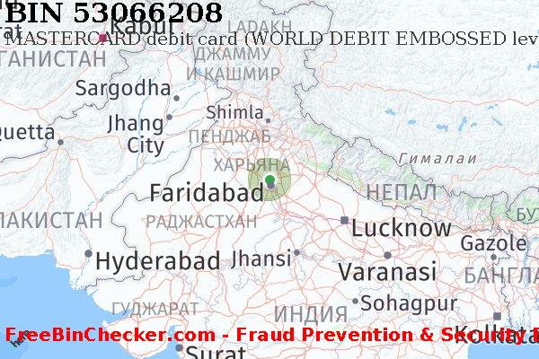 53066208 MASTERCARD debit India IN Список БИН