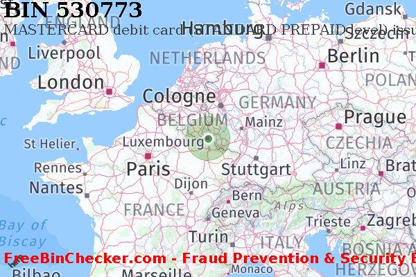 530773 MASTERCARD debit Luxembourg LU BIN List