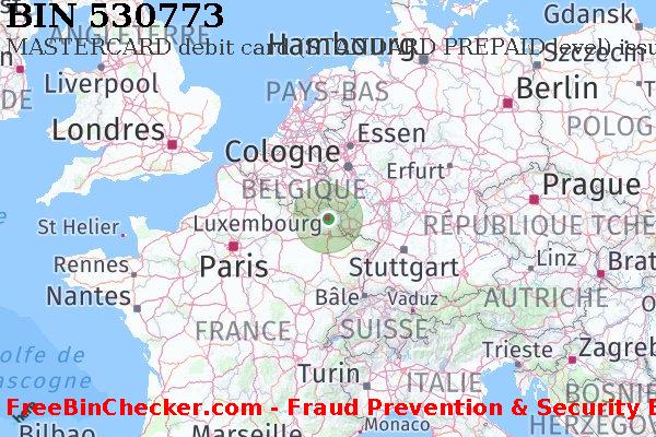 530773 MASTERCARD debit Luxembourg LU BIN Liste 