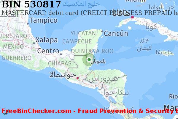530817 MASTERCARD debit Belize BZ قائمة BIN