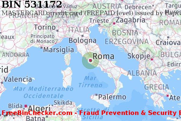 531172 MASTERCARD credit Italy IT Lista BIN