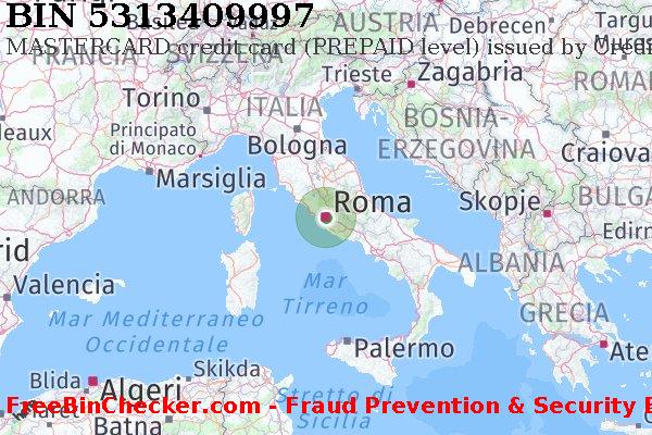 5313409997 MASTERCARD credit Italy IT Lista BIN