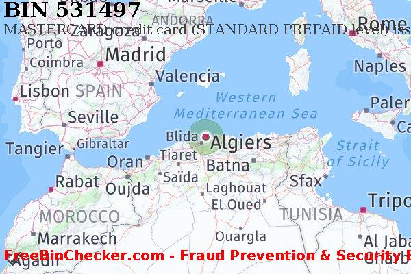531497 MASTERCARD credit Algeria DZ BIN List