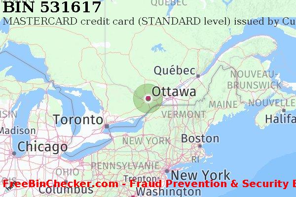 531617 MASTERCARD credit Canada CA BIN Liste 