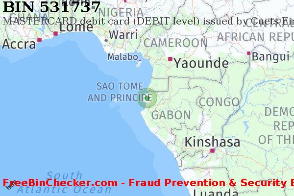 531737 MASTERCARD debit Gabon GA BIN List