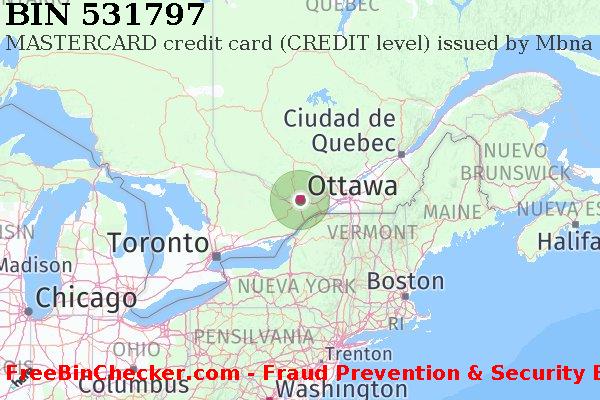 531797 MASTERCARD credit Canada CA Lista de BIN