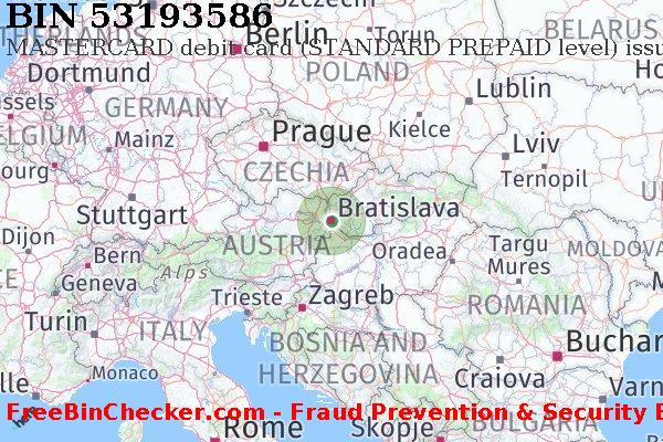 53193586 MASTERCARD debit Slovakia (Slovak Republic) SK BIN Lijst