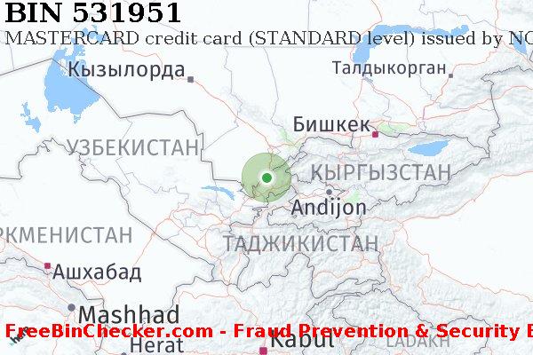 531951 MASTERCARD credit Uzbekistan UZ Список БИН