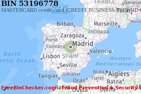 53196778 MASTERCARD credit Spain ES BIN List