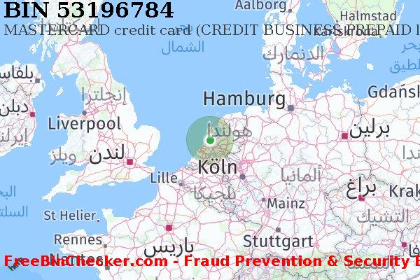 53196784 MASTERCARD credit The Netherlands NL قائمة BIN