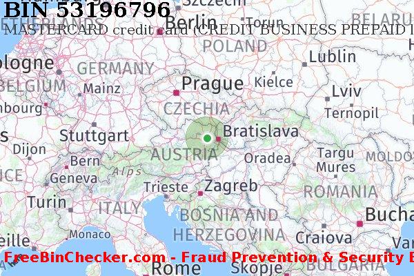 53196796 MASTERCARD credit Austria AT BIN Lijst