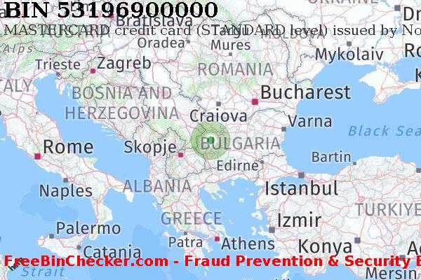 53196900000 MASTERCARD credit Bulgaria BG BIN List
