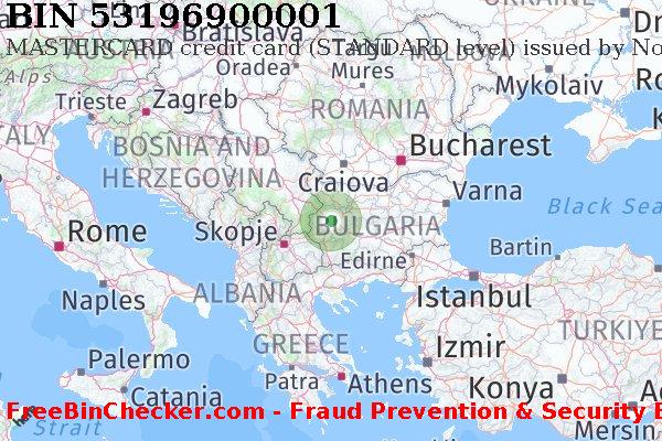 53196900001 MASTERCARD credit Bulgaria BG BIN List