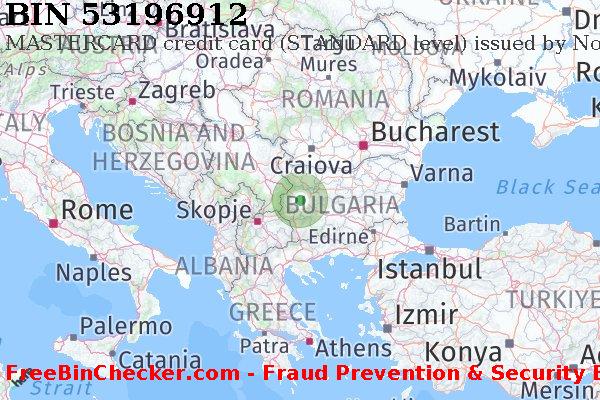53196912 MASTERCARD credit Bulgaria BG BIN List