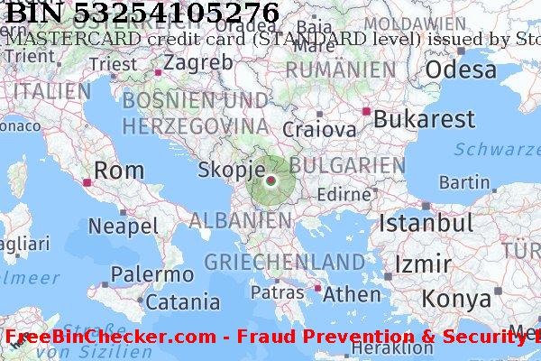 53254105276 MASTERCARD credit Macedonia MK BIN-Liste