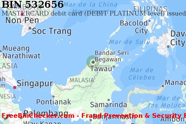 532656 MASTERCARD debit Brunei Darussalam BN Lista de BIN
