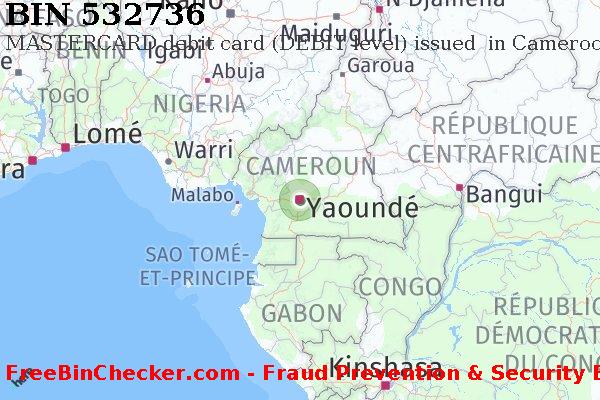 532736 MASTERCARD debit Cameroon CM BIN Liste 