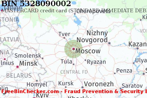 5328090002 MASTERCARD credit Russian Federation RU BIN List