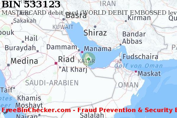 533123 MASTERCARD debit Qatar QA BIN-Liste