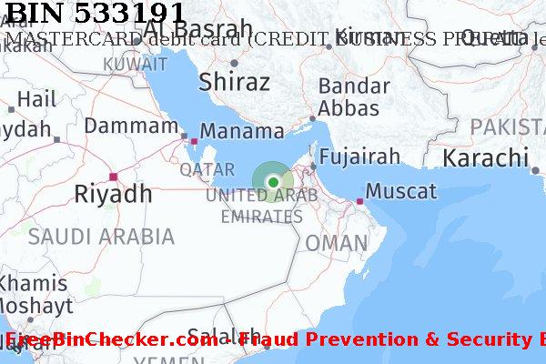 533191 MASTERCARD debit United Arab Emirates AE BIN List