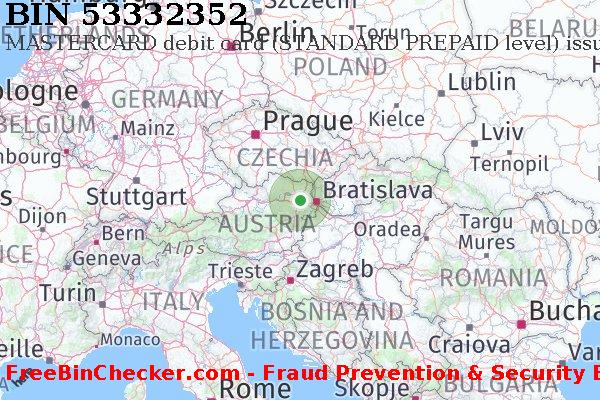 53332352 MASTERCARD debit Austria AT BIN List
