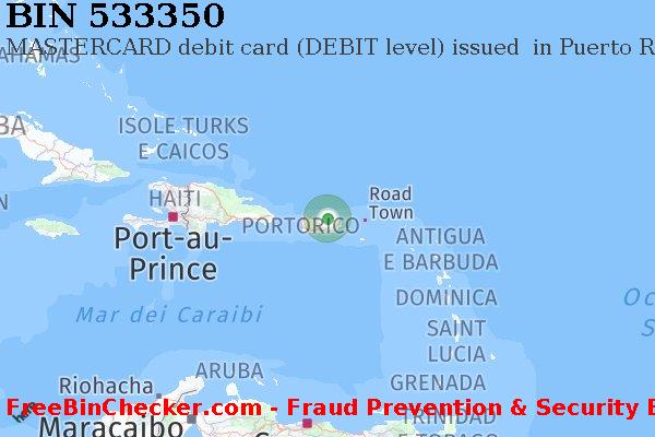 533350 MASTERCARD debit Puerto Rico PR Lista BIN
