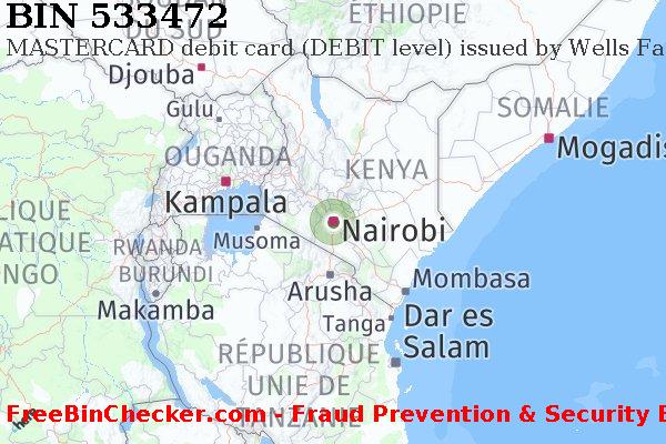 533472 MASTERCARD debit Kenya KE BIN Liste 